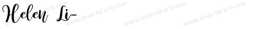 Helen Li字体转换
